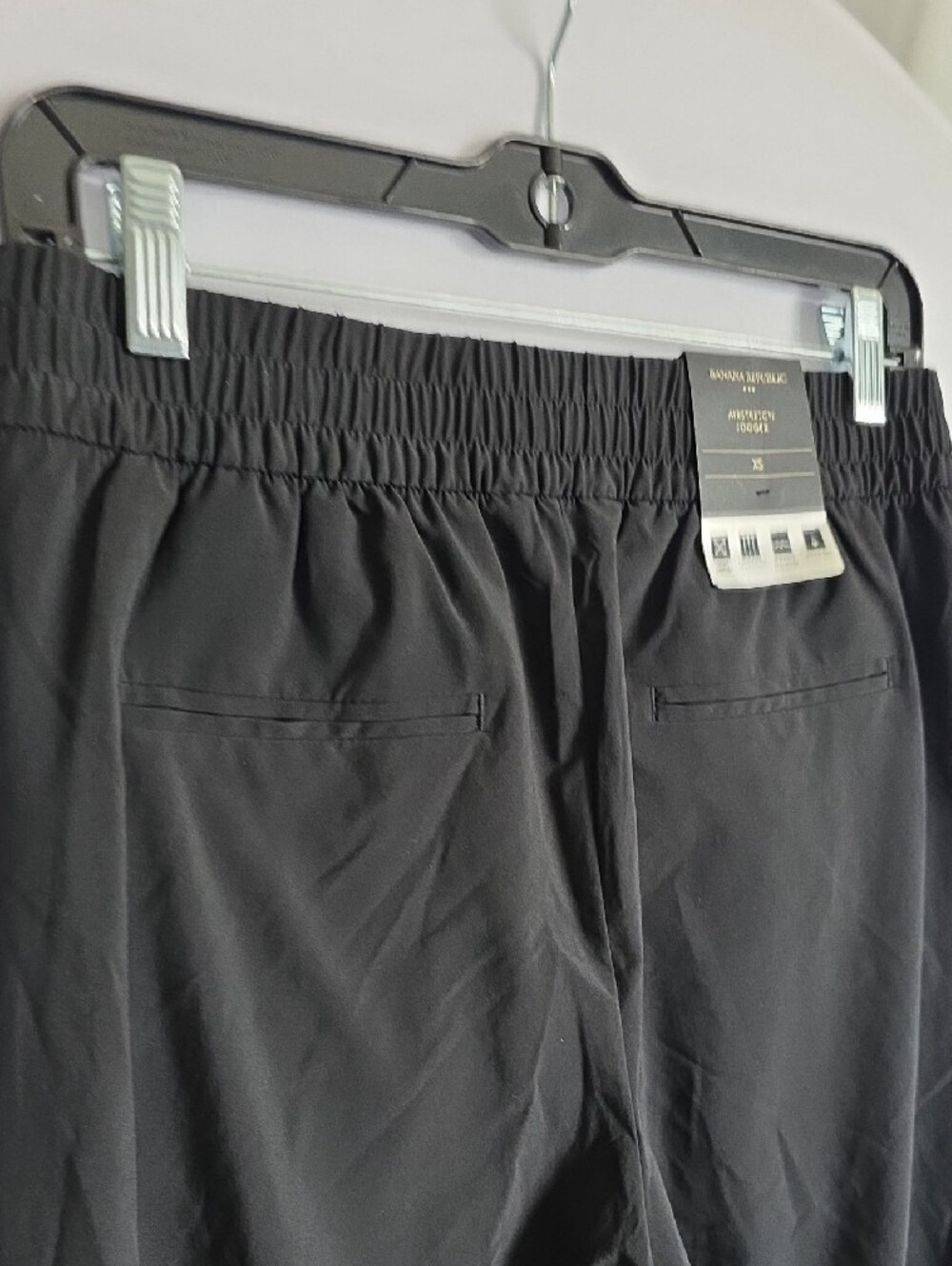 Banana Republic Black Airstretch Jogger XS NEW with Tags - Picture 4 of 9